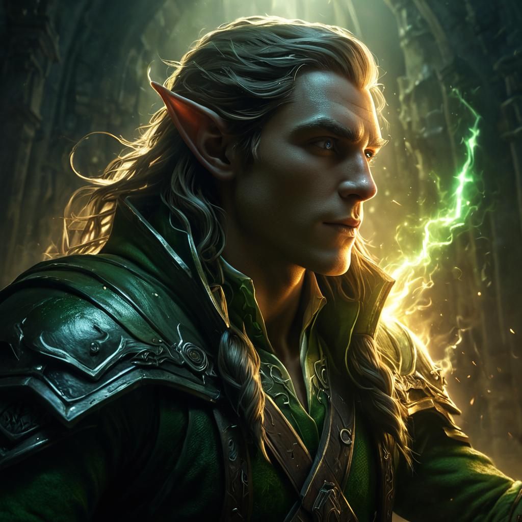 Luminous Elf Arrives in Dark Fortress