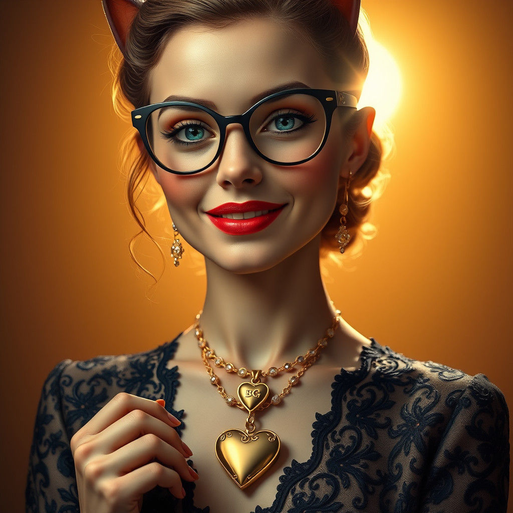 Persian Woman with Blue Eyes in Hyperrealistic Style