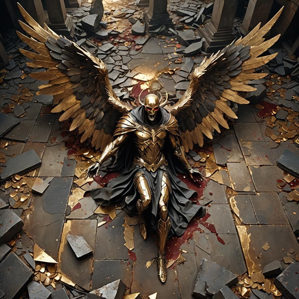 Antichrist Defeated: Hyperrealistic Dark Fantasy Art