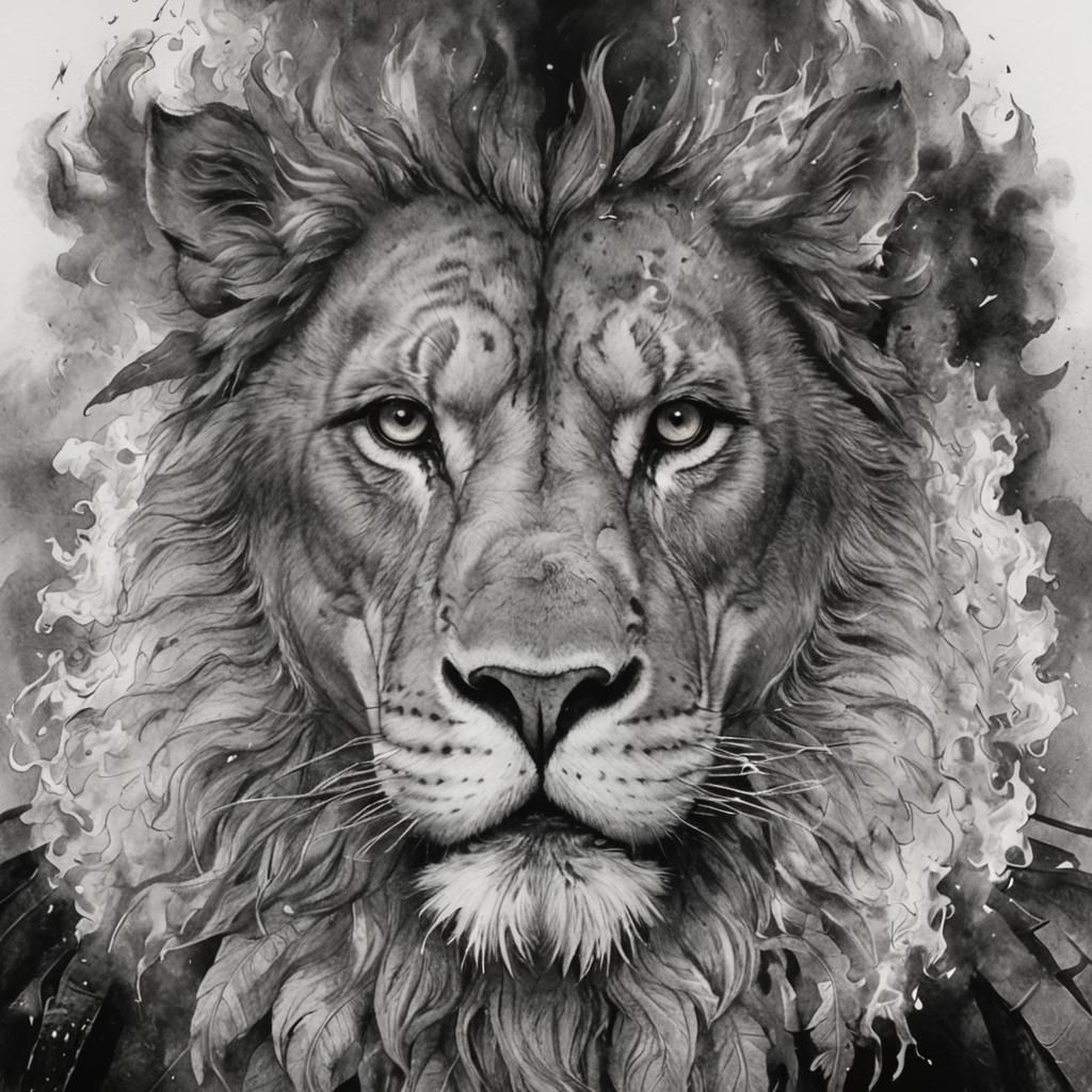 Fiery Phoenix Rises: Mythological Illustration