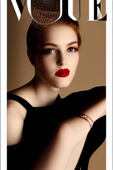 Vintage Vogue Fashion Cover, Professional Photography