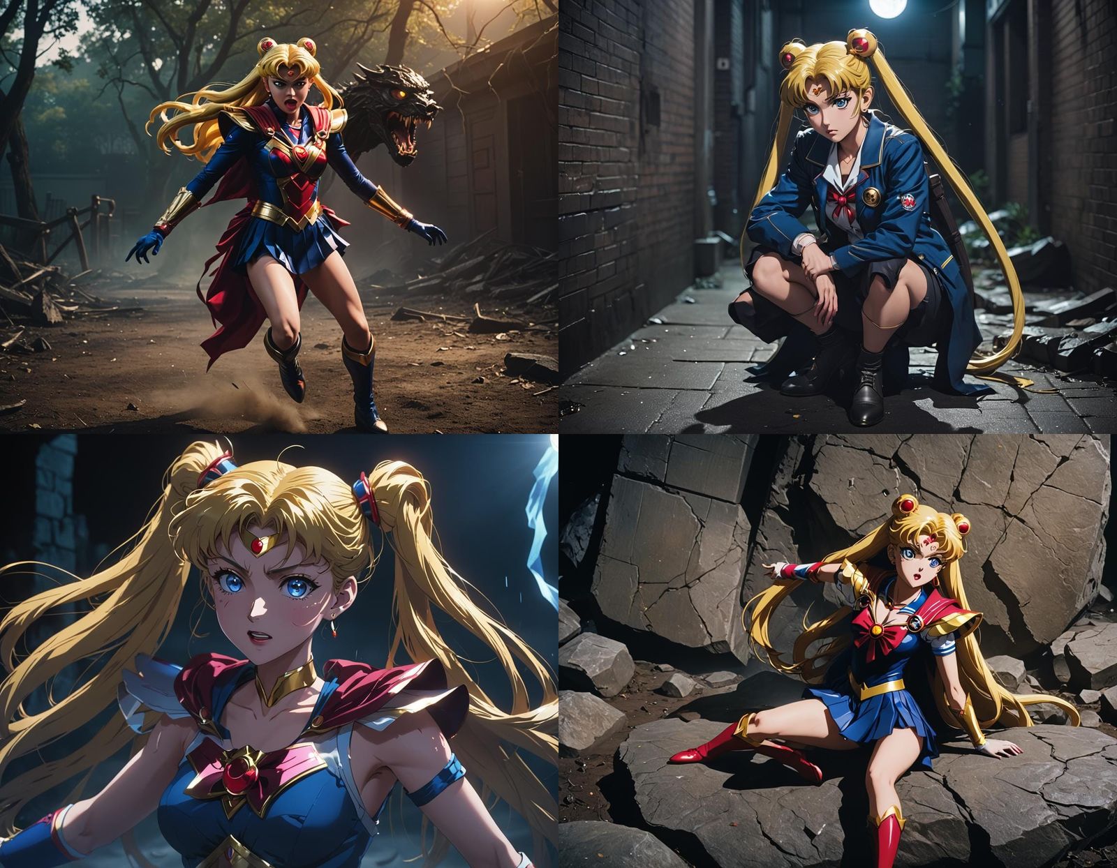 Sailor Moon's Dramatic Escape from Monster Lair