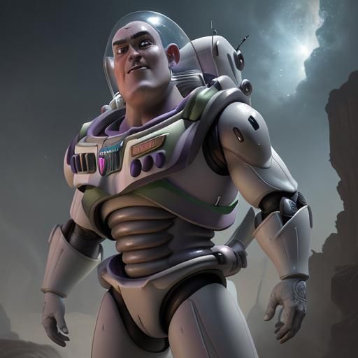 Buzz Lightyear in Epic Cinematic Digital Painting