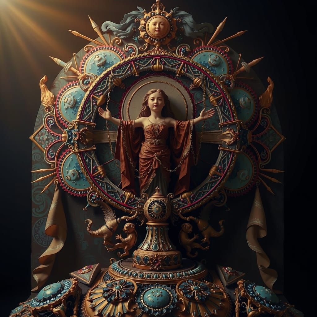 Masterpiece Painting of Beauty and Truth