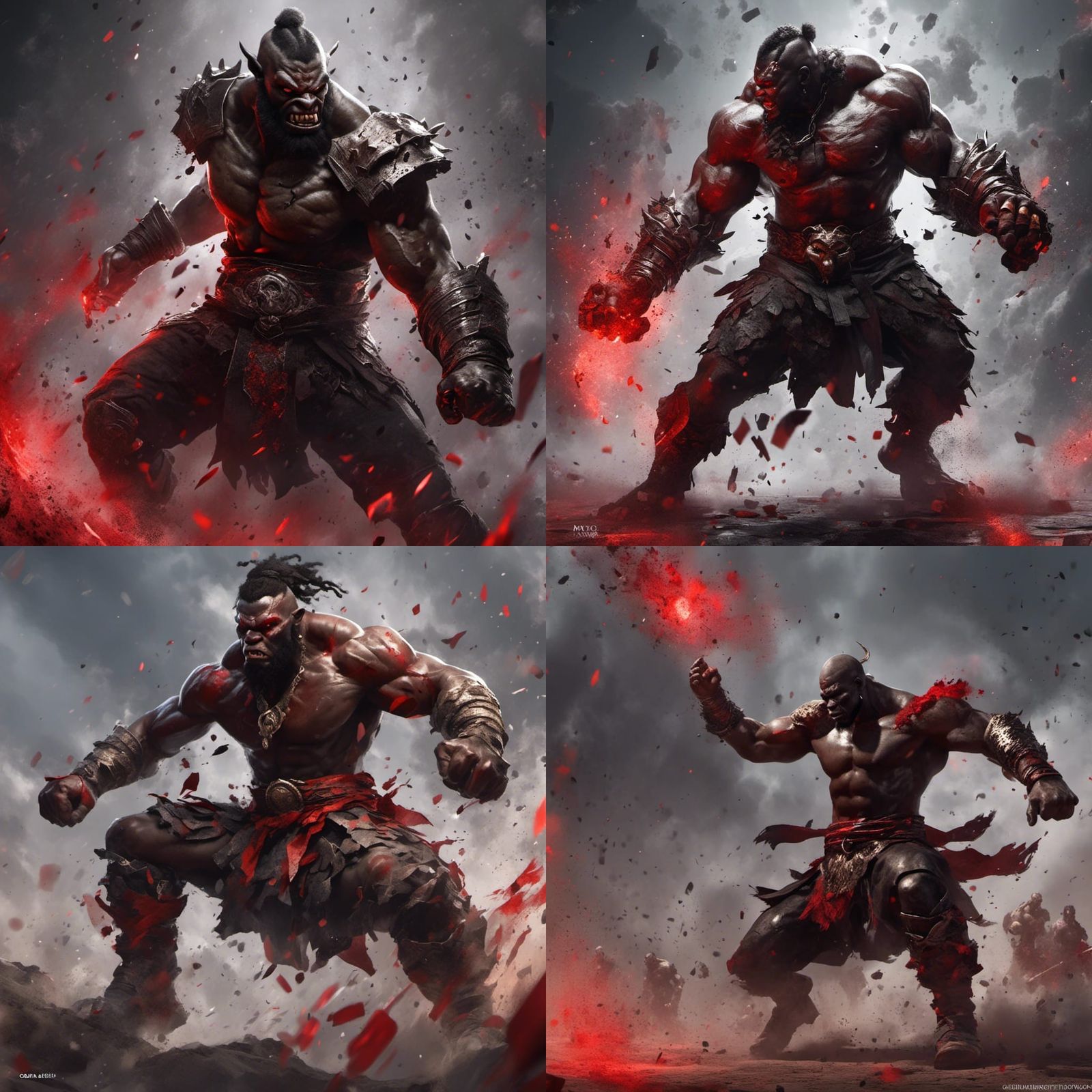 Orc Pugilist Rendered in Detailed 3D Anime Art