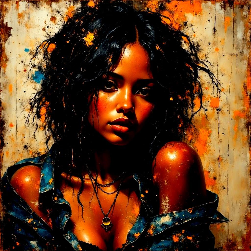 Grunge Goddess with Edgy Aesthetic