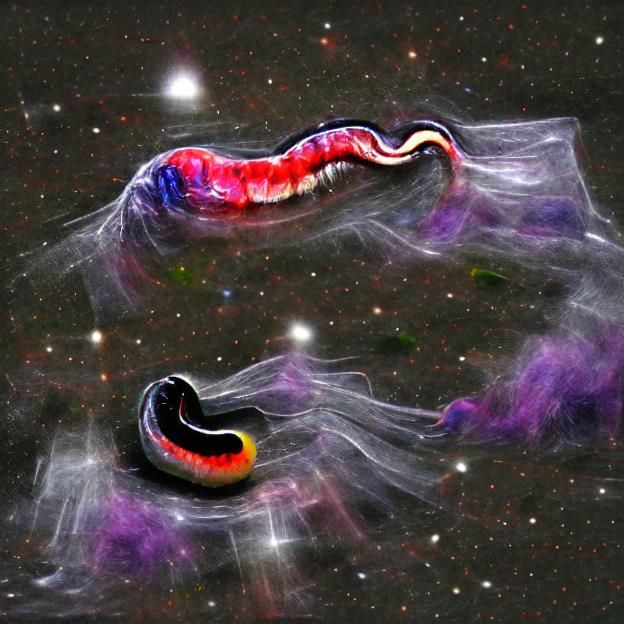 Cosmic Worm Devouring Stars in Deep Space