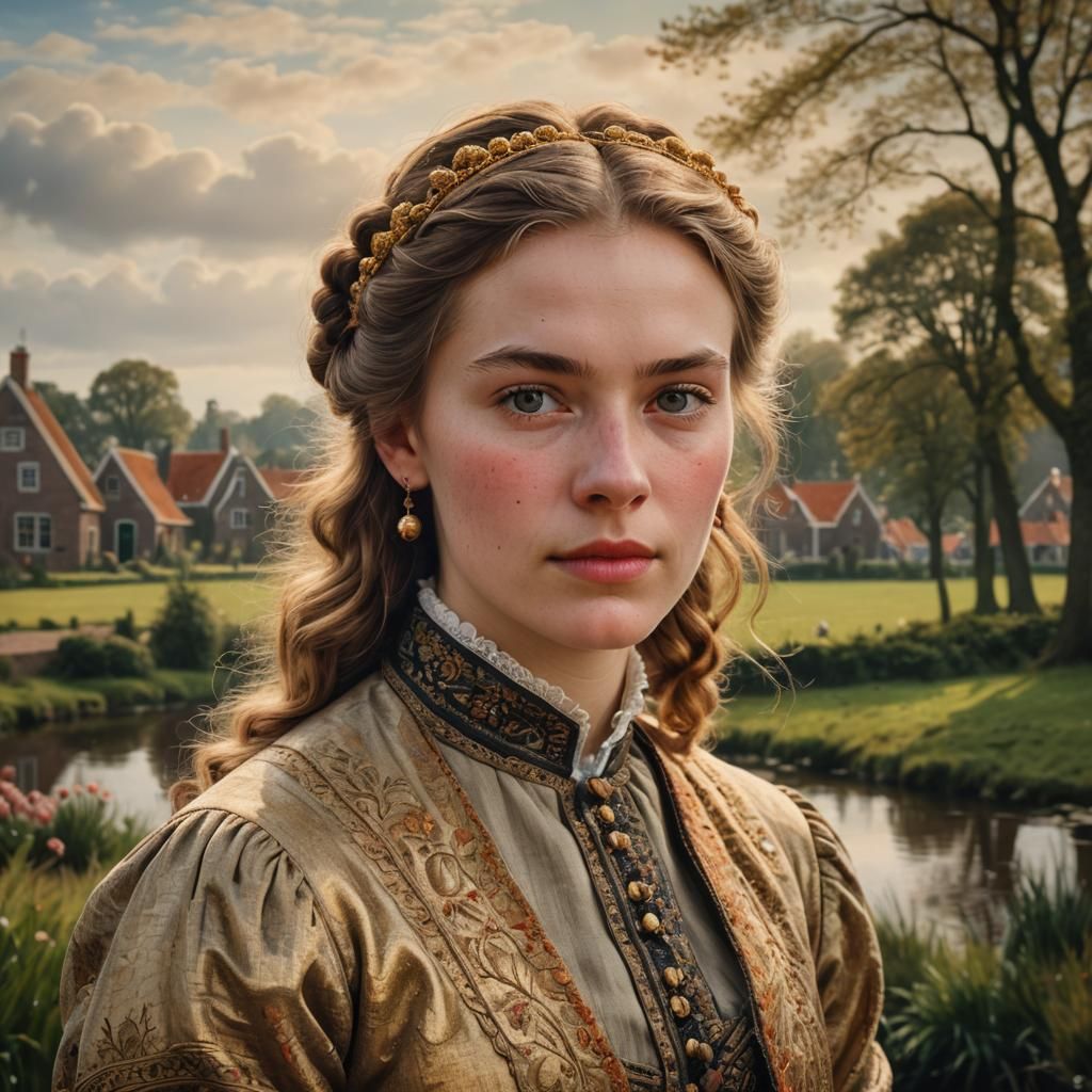 Dutch Golden Age Portrait of a Young Woman