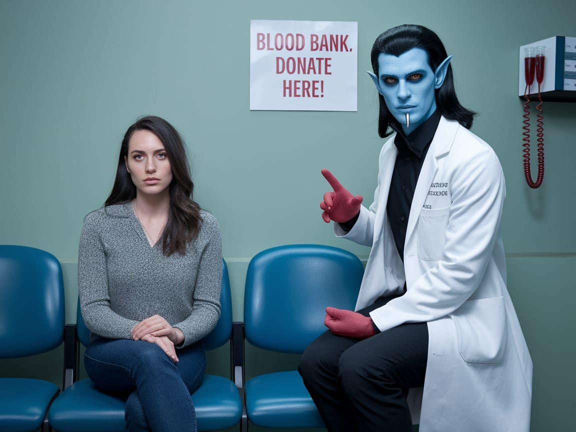 Modern Vampire Doctor in Waiting Room