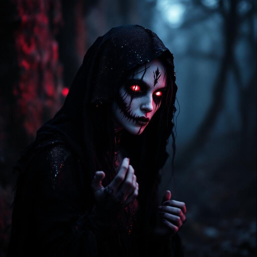 Dramatic Grimm Reaper Fairy in Cinematic Lighting