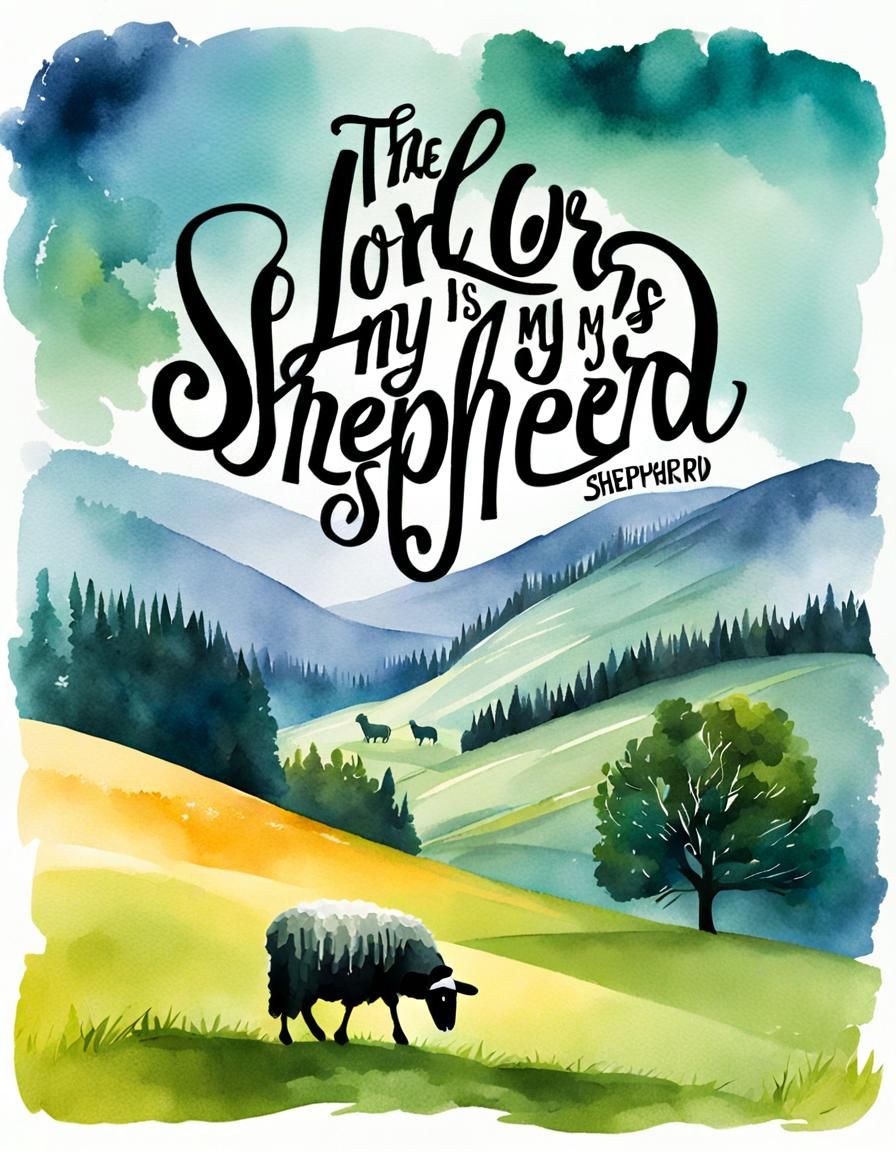 Psalm 23: The Lord is My Shepherd Illustration