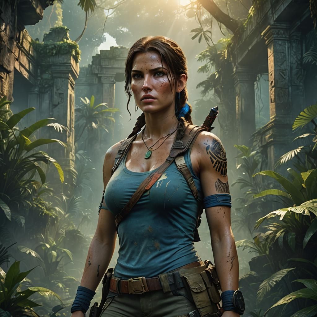 Heroic Jungle Portrait with Dynamic Lighting