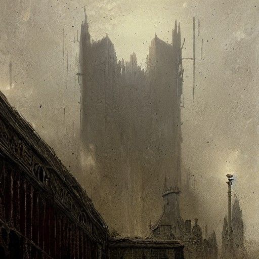 Horror Concrete Castles in Gothic Style