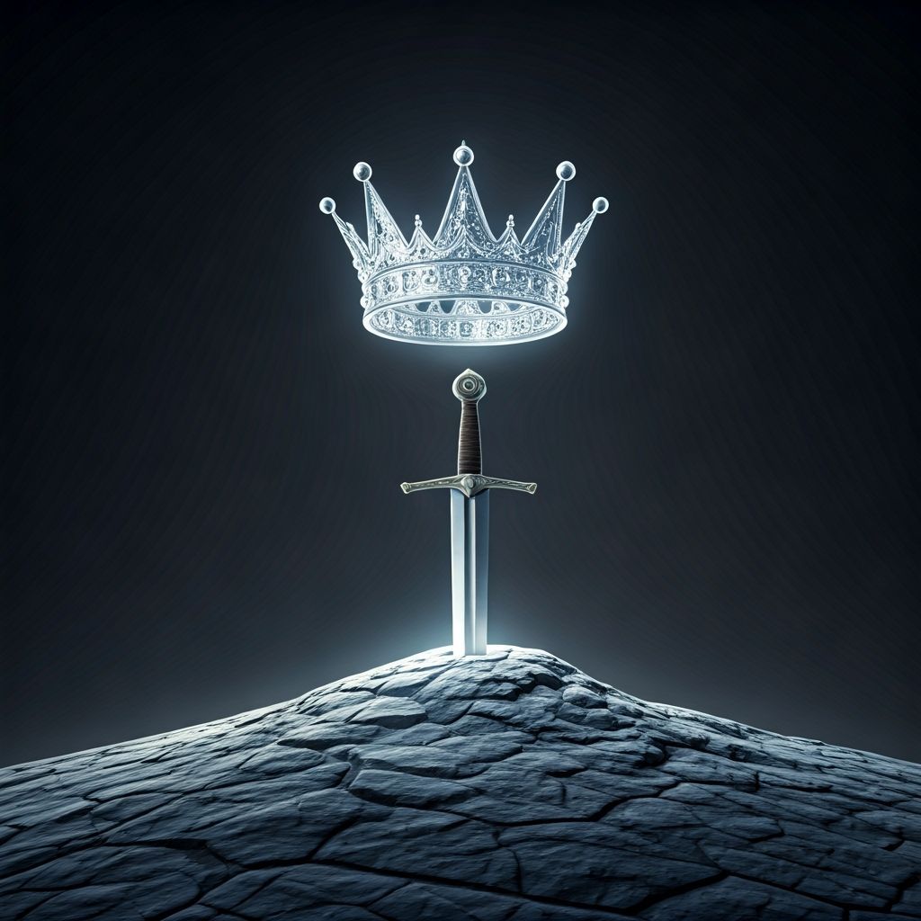 He who pulls the sword from the stone shall be king.