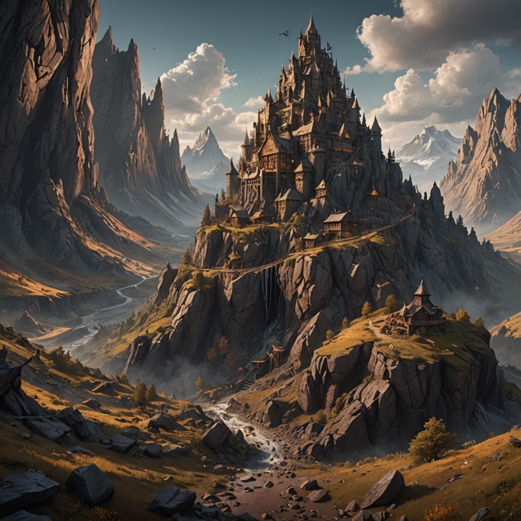 Fantastical Whiskey Mountain Concept Art