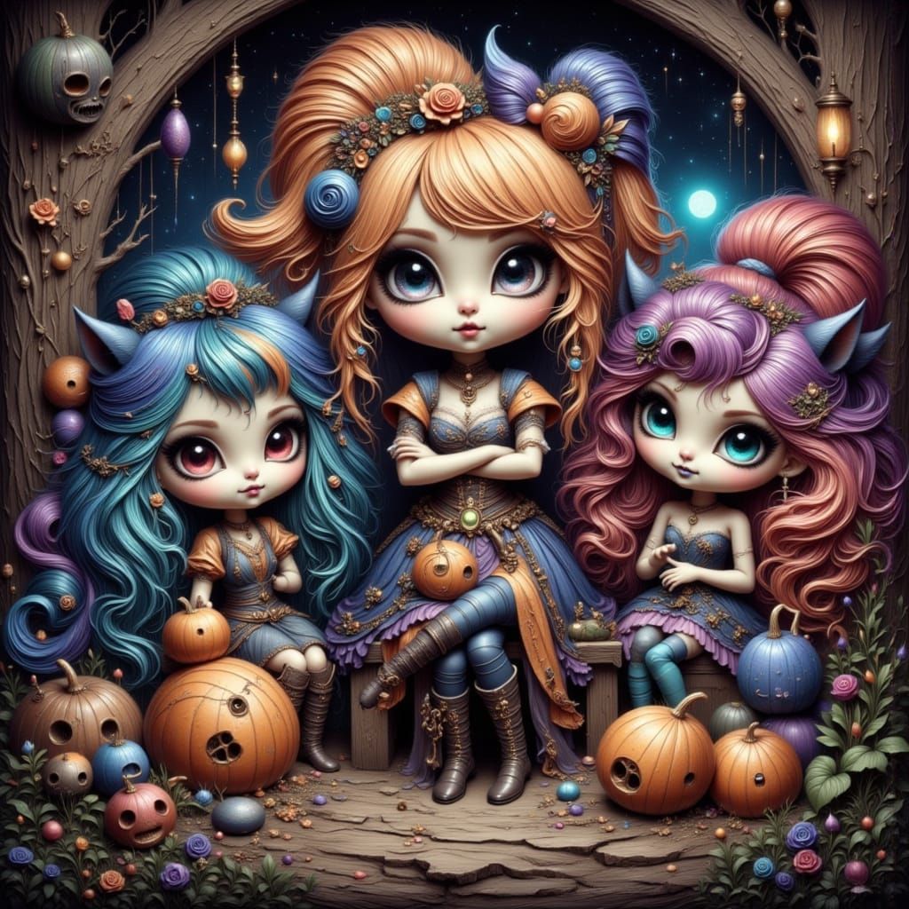 Cheerful People Enjoying Life in 3D Game Style