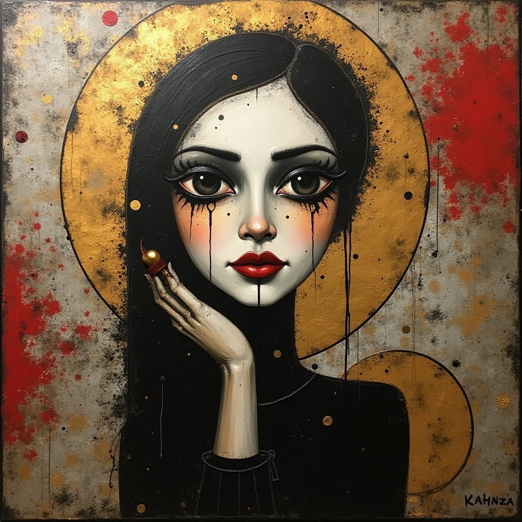 Abstract Women in Style of Kandinsky and Rothko