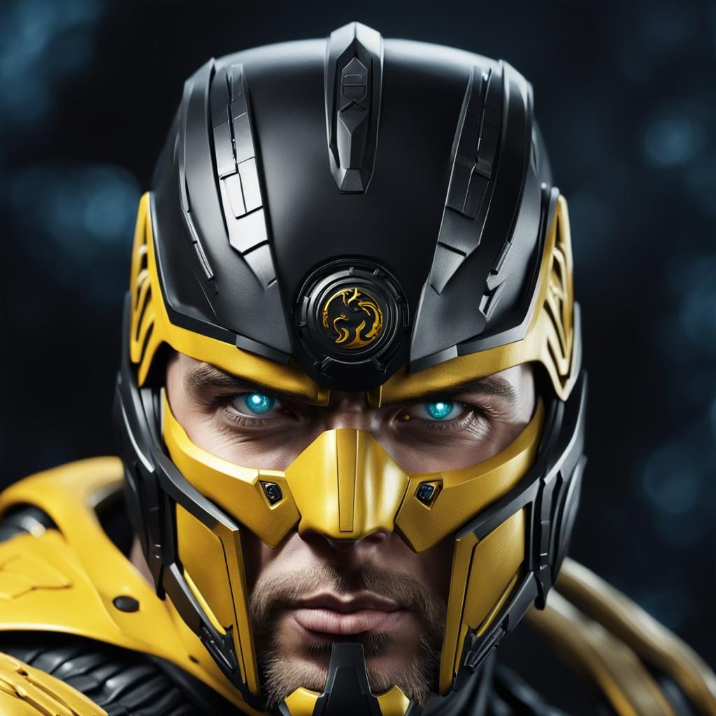 Hyperrealistic Cyborg Figure in Lin-Kuei HQ