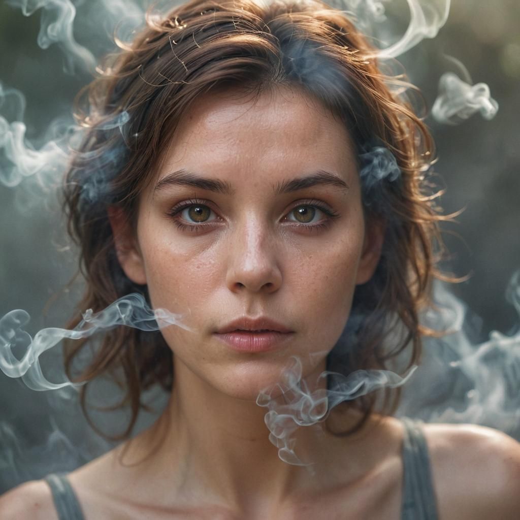 Ethereal Dragon Aura Portrait in Vivid Color