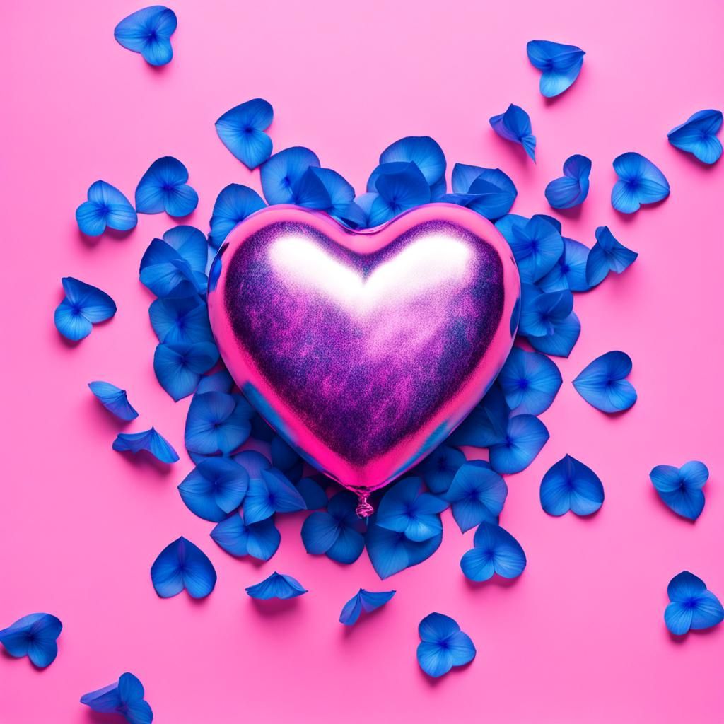 Heart Balloon in 3D Hyper-Surrealism