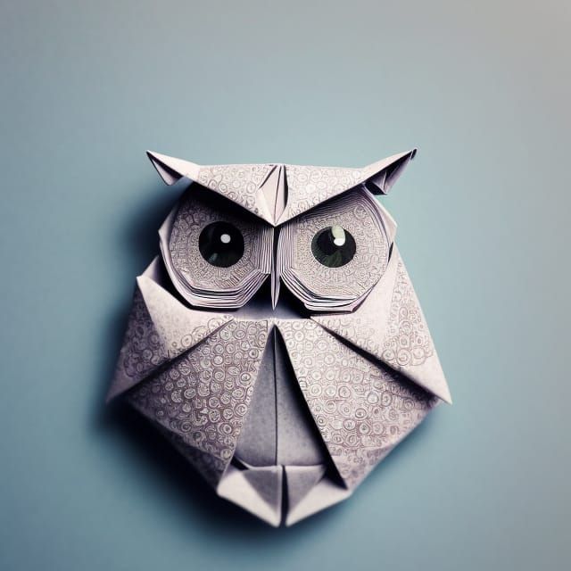 Intricate Origami Owl: A Masterpiece of Paper Art