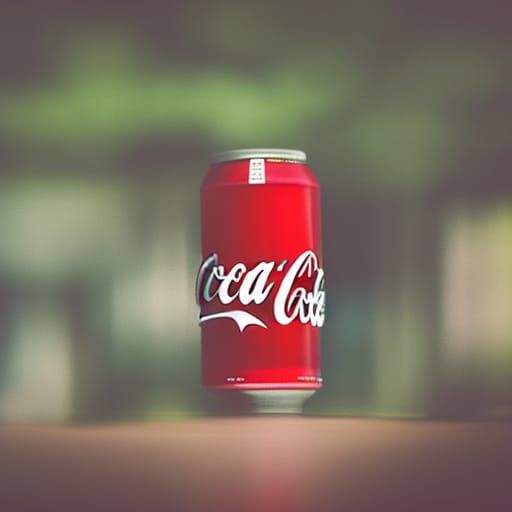 Coca-Cola Bottle in Professional Photography Style