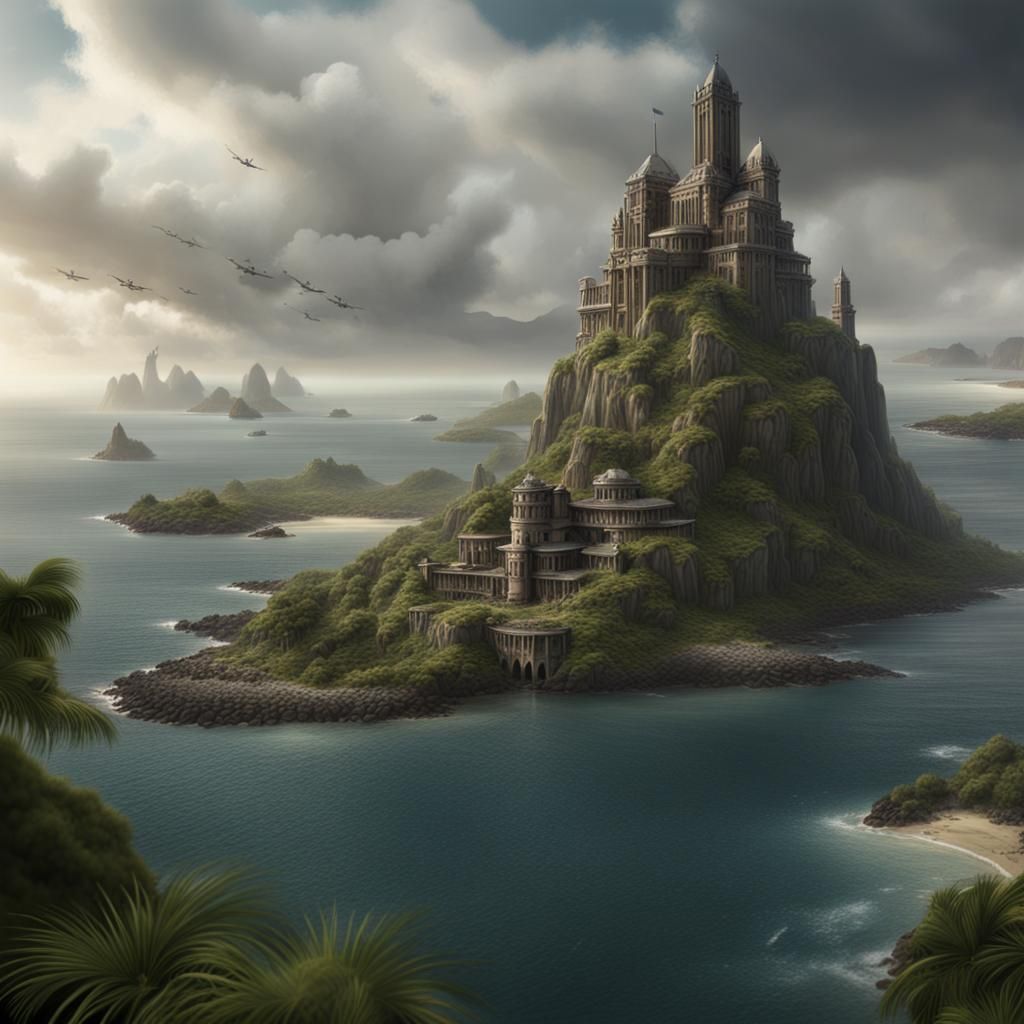 Surreal Island of Mistakes: Matte Painting