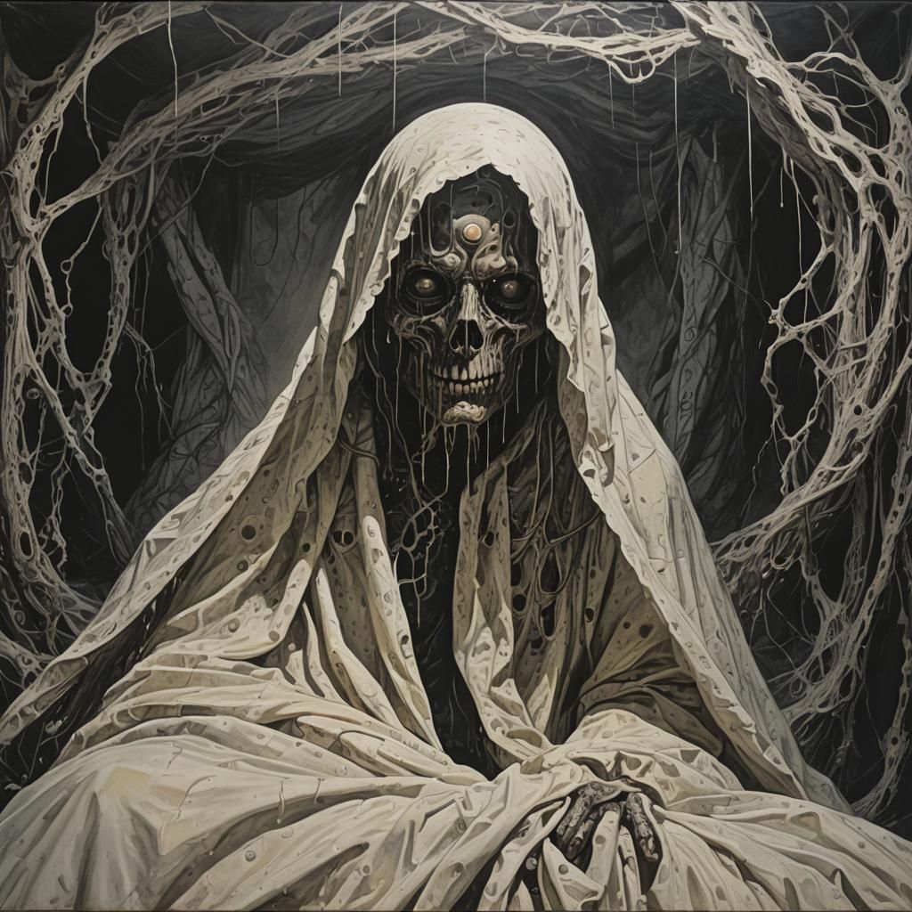 Sci-Fi Art: Sinister Wet Touch Under Blankets