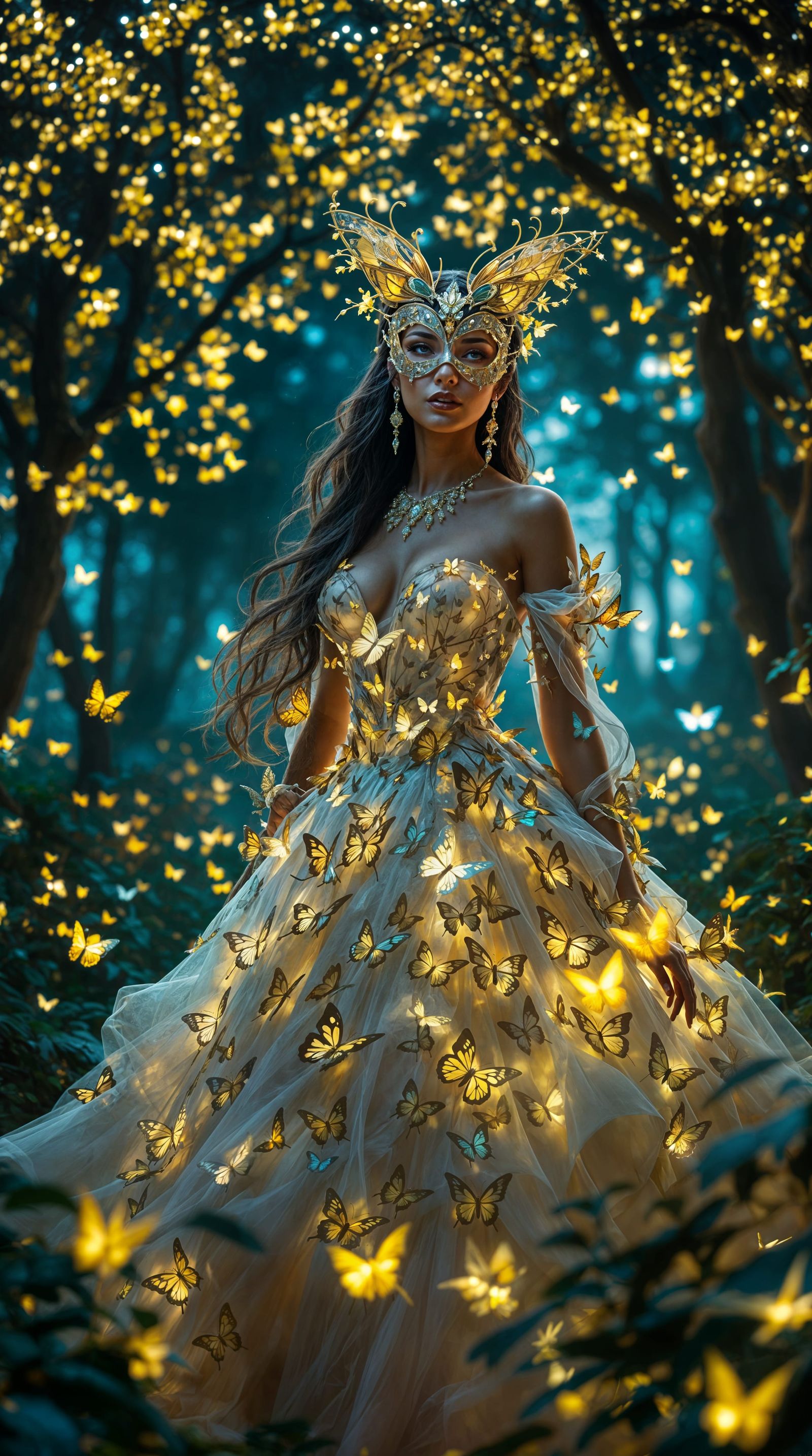 Enchanted Forest Masquerade Ball in Whimsical Aesthetic