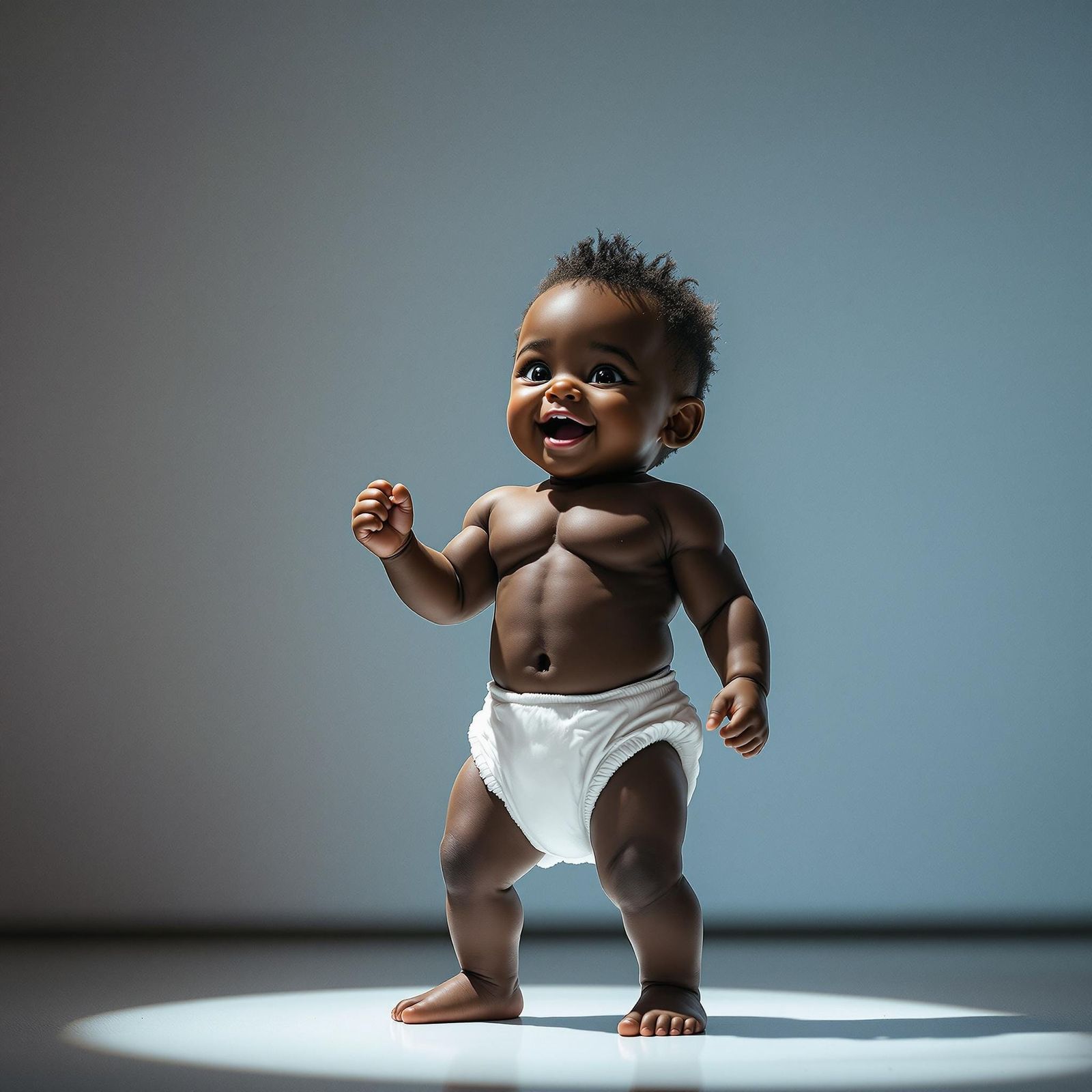 Strong Black Baby Confidently Addresses the Crowd in Cinemat...