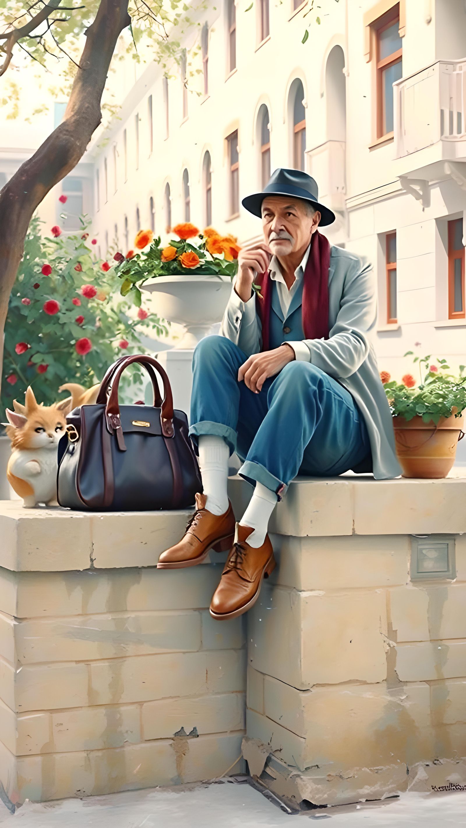 Dramatic Hyperrealistic Portrait in Splash Art Style