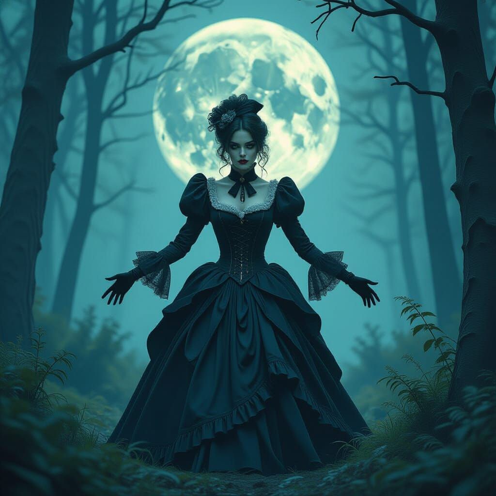 Victorian Woman's Monstrous Transformation in Gothic Art Sty...