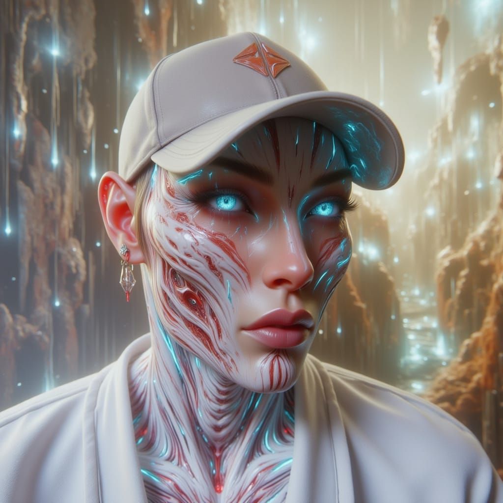 Alien Fashion Editorial in Hyper-Futuristic Style