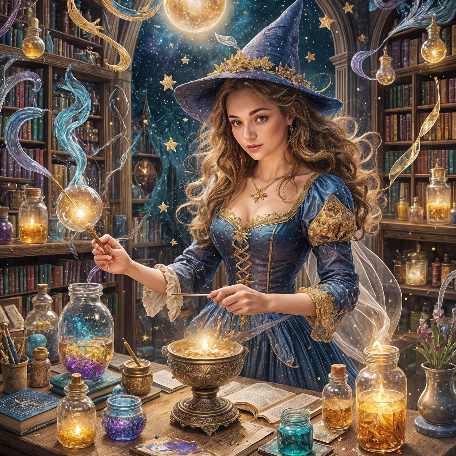Good Witch Paints a Magical Canvas With Her Wand