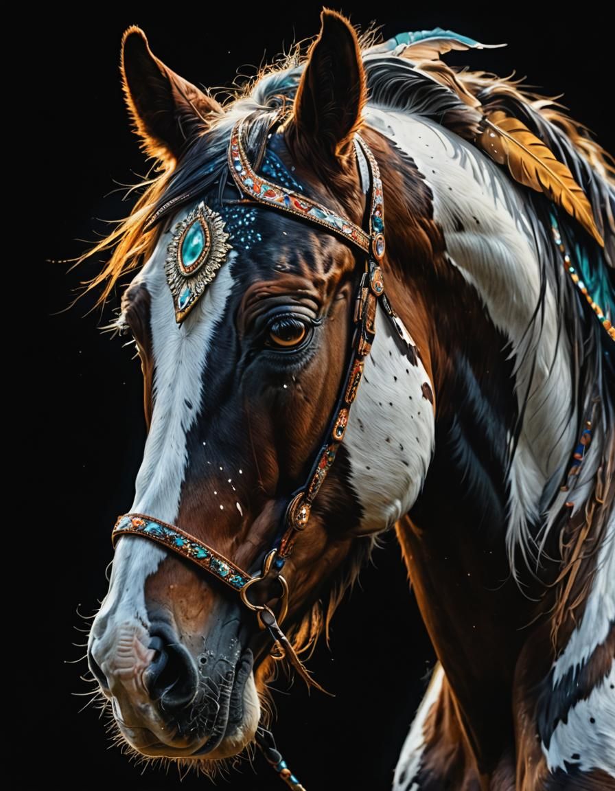 Spirit overo paint horse