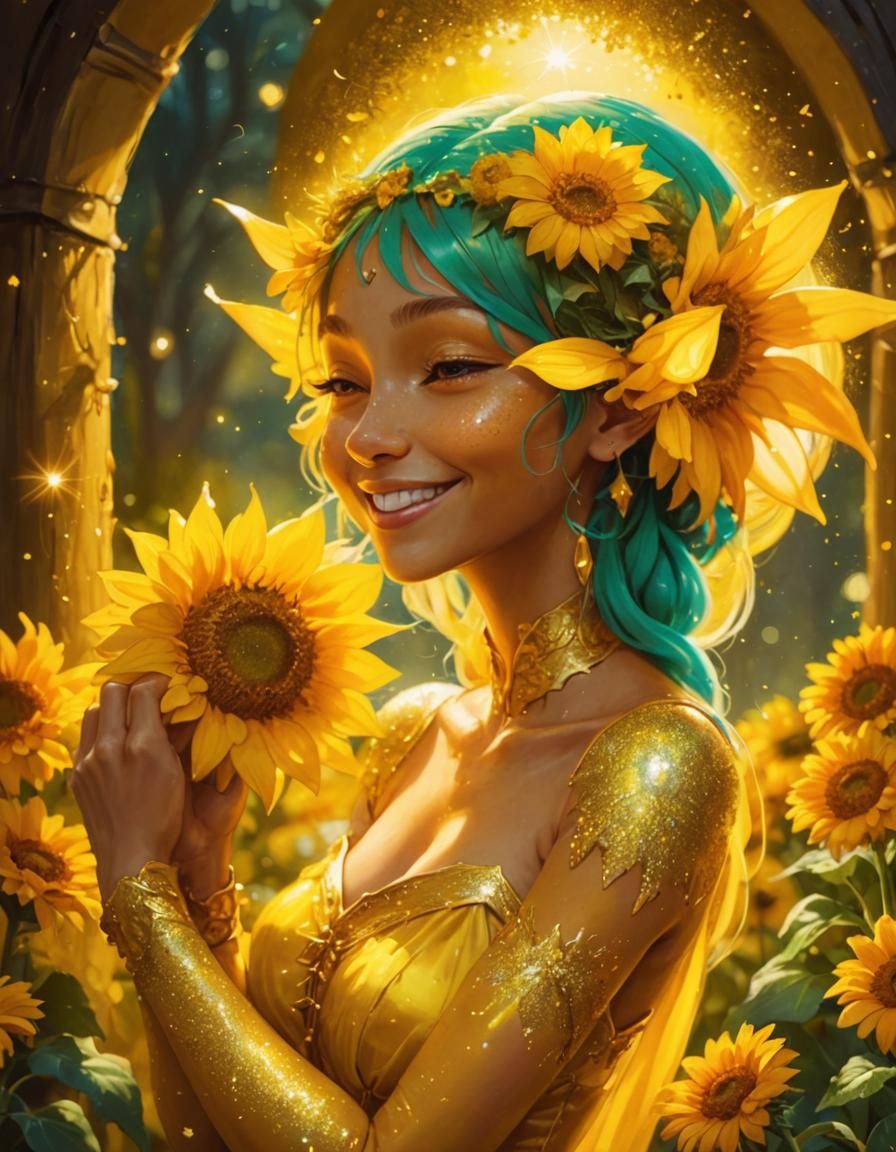 Smiling Sunflower Elf 3