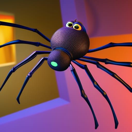 Pixar Spider 3D Digital Art