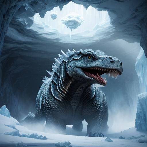 Rattlesnake Ice Magic in Frozen Cavern