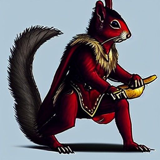 Armored Fantasy Squirrel Soldier Digital Art