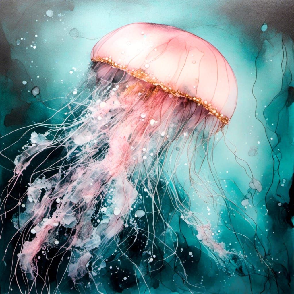 Dreamlike Jellyfish in Pastel Colors