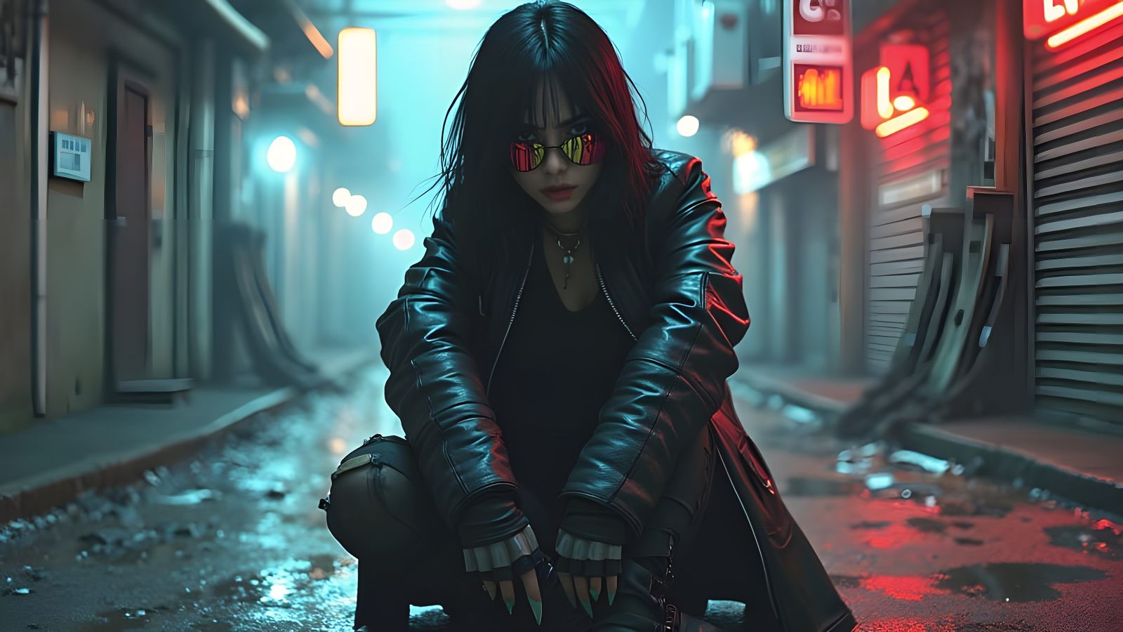 Neuromancer's Molly Millions Revealed with Razor Fingernails...