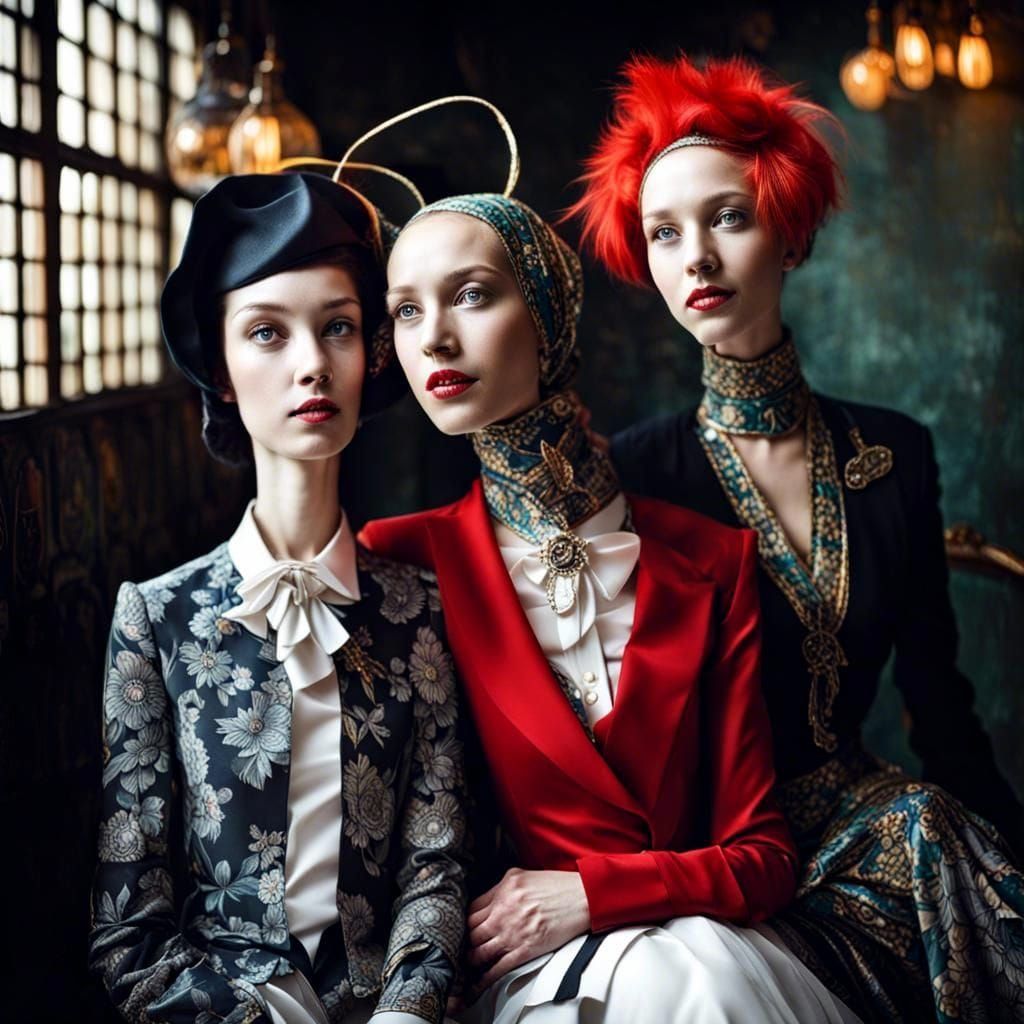 Surreal Restaurant Celebration with Exotic Aliens