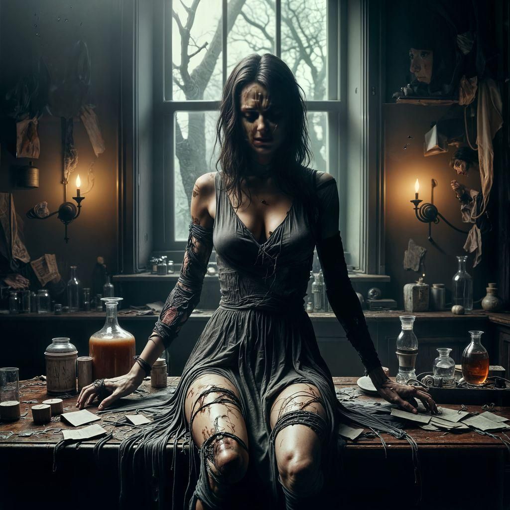 Morbid 19th Century Laboratory Horror