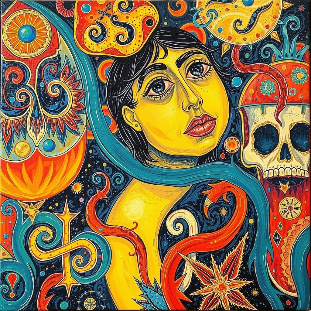 Surreal Masterpiece in Deep, Dark Colors