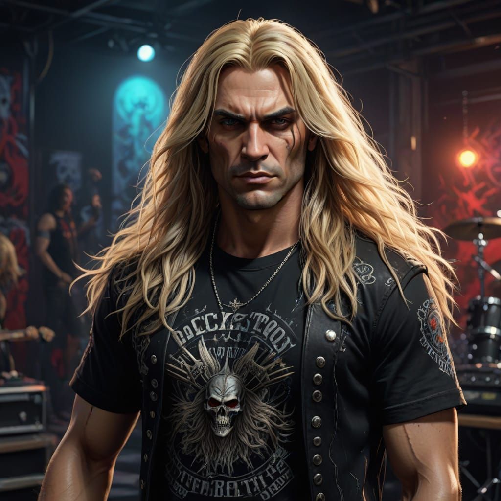 Rockstar Boy Toy Doll in Black Javitron T-Shirt