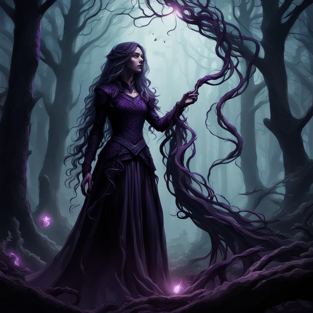 Lasombra Shadow Manipulation in Dark Fantasy Illustration