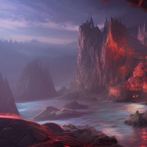 Fantastical Connecticut Concept Art in Deep Color