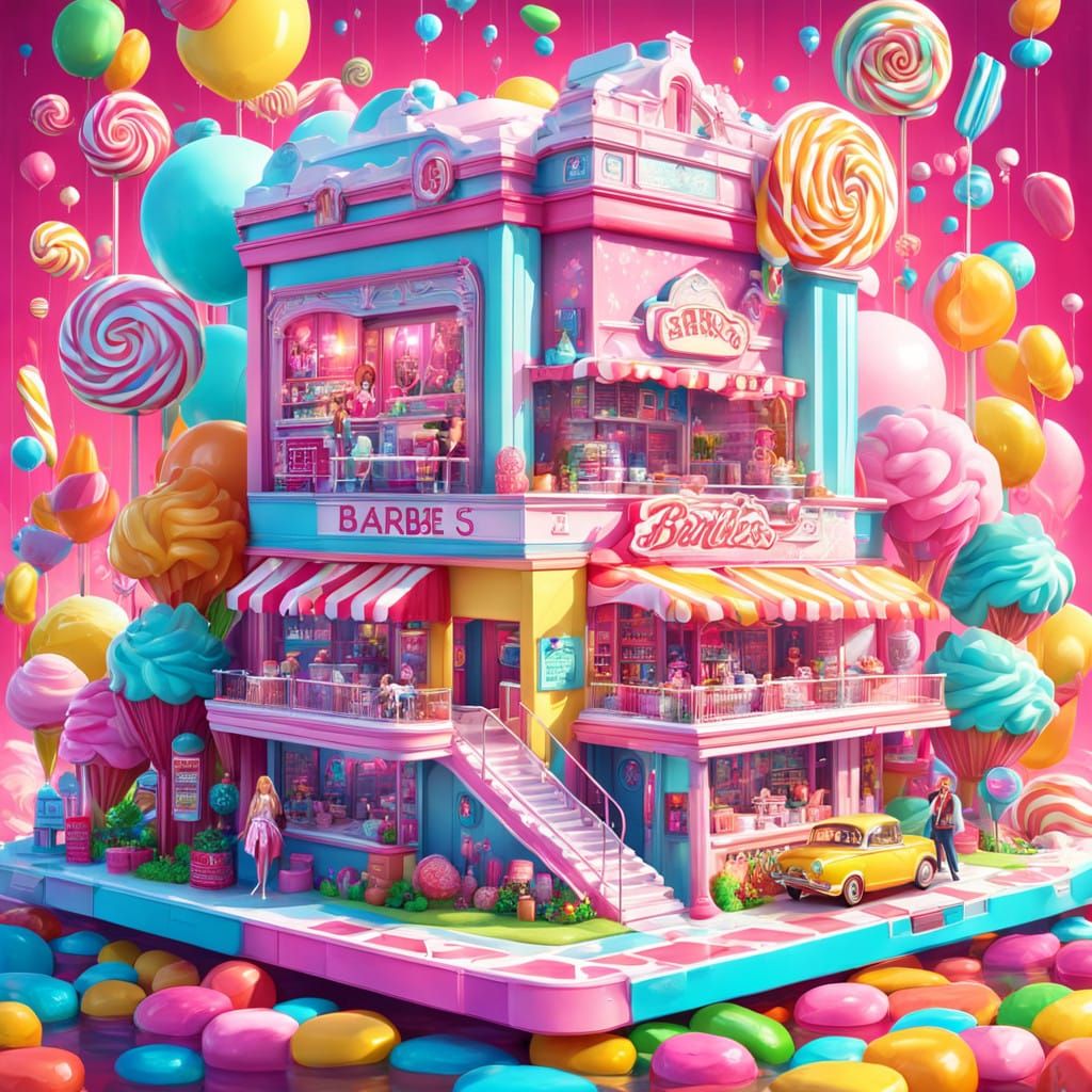 Barbie Princess Cinema: Whimsical Candyland Dream