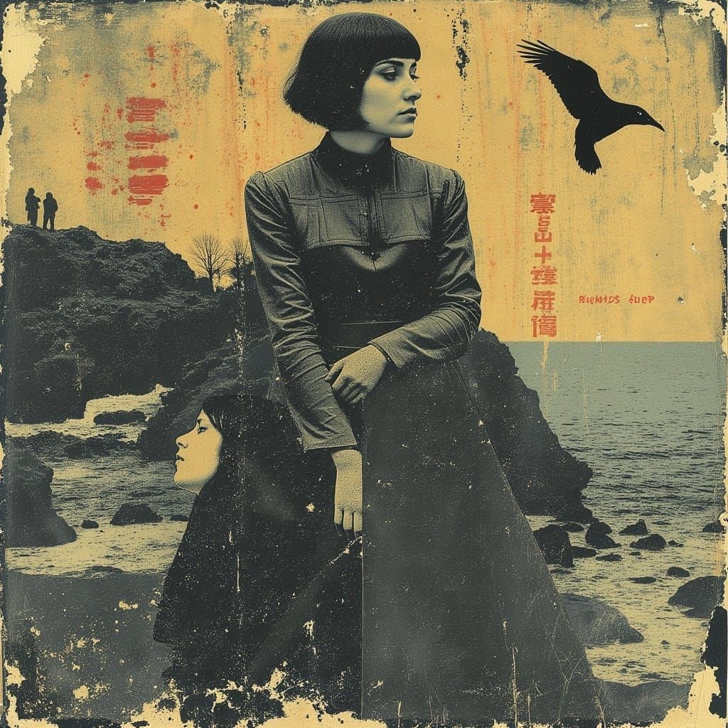 Surreal Dreamscapes of Corvids in Luxurious Pufferfish Attir...