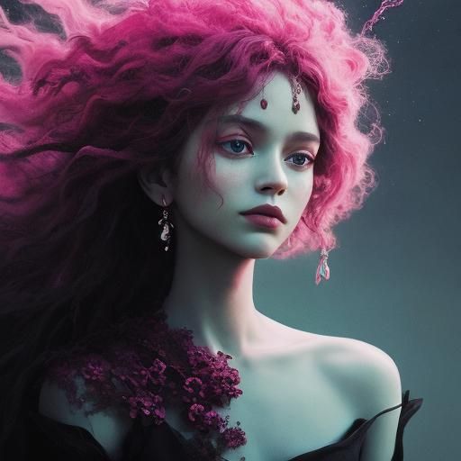 Ethereal Dream Soul in Minimalist Matte Art